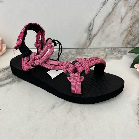 ARIZONA LOVE Trekky Rope Sandal in Pink Rope Size 10 NEW - Picture 3 of 16